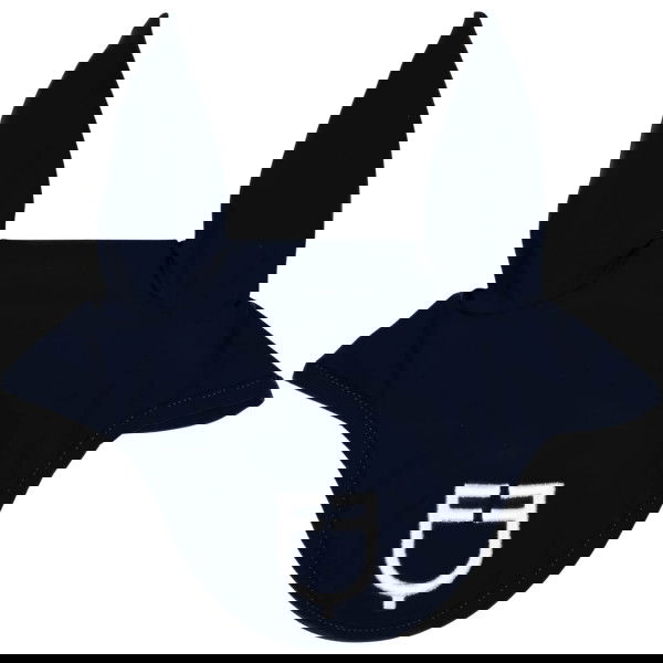 Equestro Fly Bonnet Technical Fabric with Logo, Fly Cap, Fly Ears