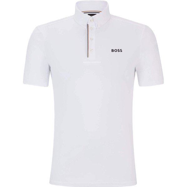 BOSS Equestrian Men´s Competition Shirt Marty Signature Stripe SS24, Short-Sleeved