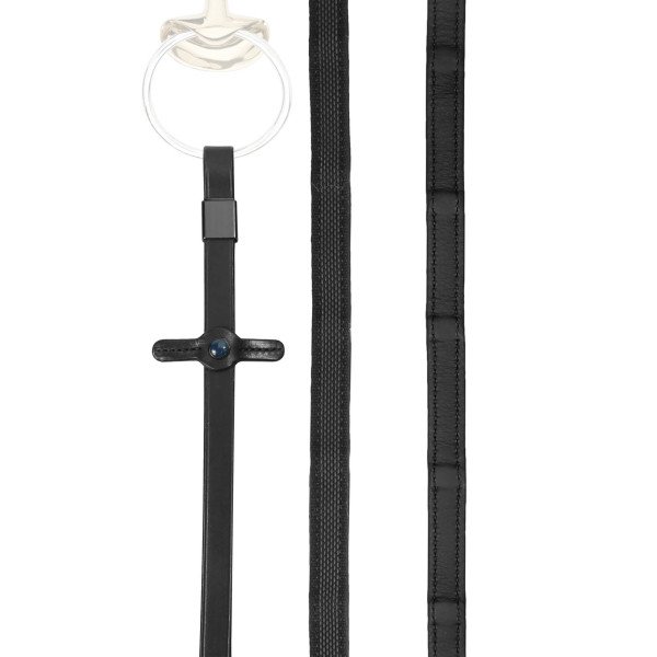 Stübben Lederzügel NT Extra Grip mit 9 innenliegenden Lederstegen und Slide&Lock Verschluss