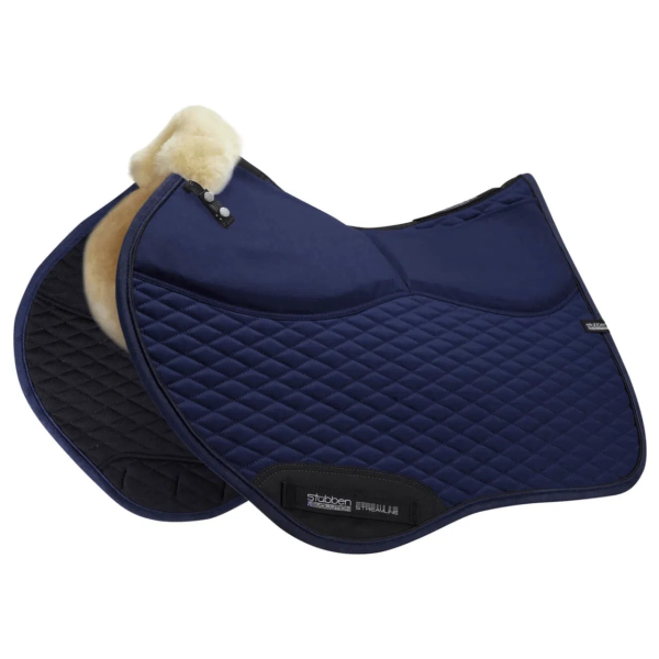 Stübben Saddle Pad Streamline Jumping, Correction Saddle Pad, with Sheepskin