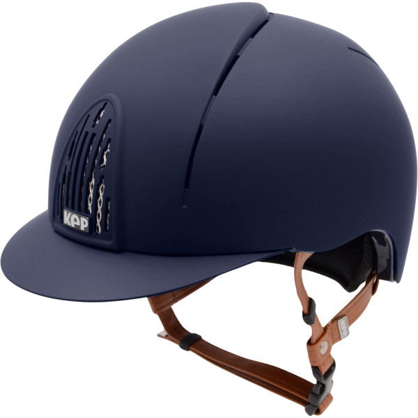 KEP Riding Helmet Cromo Smart with Beige Chinstrap