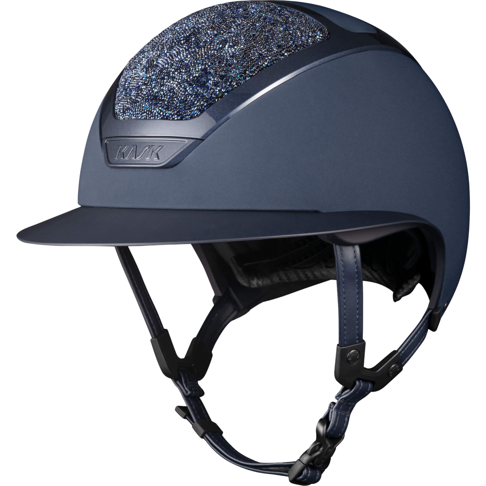 Kask Reithelm Star Lady Chrome Crystals Midnight Abisso