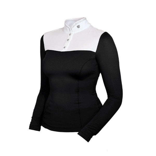 Equestrian Stockholm Shirt Damen Black Edition, Turniershirt, langarm