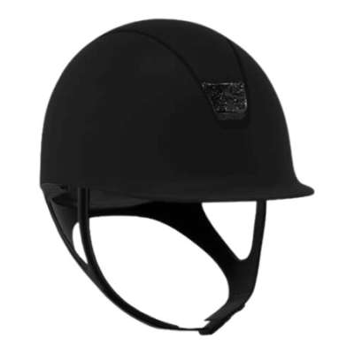 Samshield Riding Helmet Classic 2.0 Shadowmatt, Trim Matt, Blazon Crystal Fabric Black