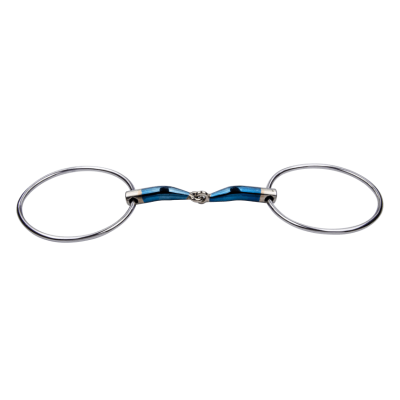 Trust Loose Ring Bit, Jointed, Sweet Iron, 12 cm Ring Diameter