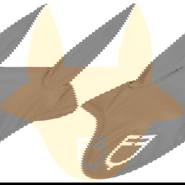 Equestro Fly Bonnet Technical Fabric with Logo, Fly Cap, Fly Ears