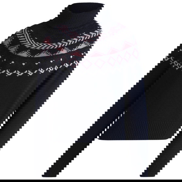 BOSS Equestrian Women's Pullover Anuk FW25, Knitted Sweater, Norwegian Pattern