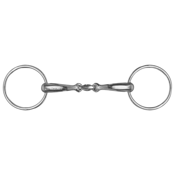 Waldhausen Double Broken Anatomical Loose Ring Bit, Solid