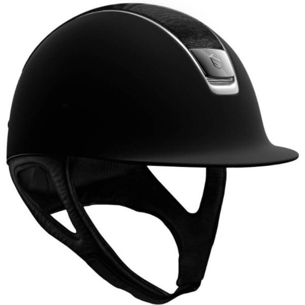 Samshield Riding Helmet Classic Shadowmatt, Top Shimmer, Trim Titanium, Blazon Black Chrome