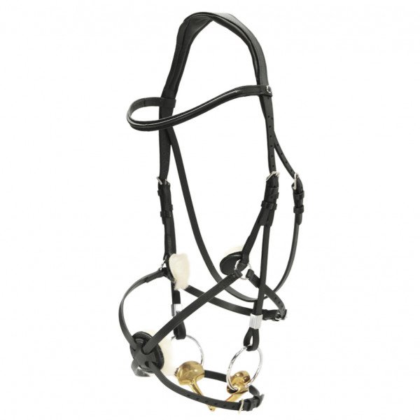 Stübben Snaffle Bridle 2700 Pro-Jump with Slide & Lock, Mexican Noseband