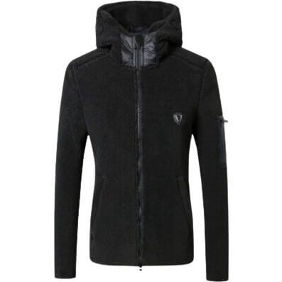 Covalliero Jacke Damen Hoody HW24, Sweatjacke, Teddyjacke, mit Kapuze