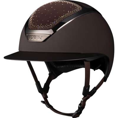 Kask Reithelm Star Lady Chrome Swarovski In-Out Greige