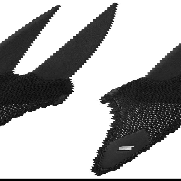 Equestrian Stockholm Fliegenhaube Padded Plain Black Silver, Fliegenmütze, Fliegenohren