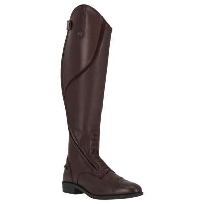 QHP Women's Riding Boots Tamar, Leather Riding Boots, Brown