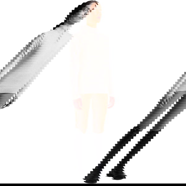 Cavalleria Toscana Pullover Damen Pure Wool Half Zip HW25, Sweater, Rollkragen