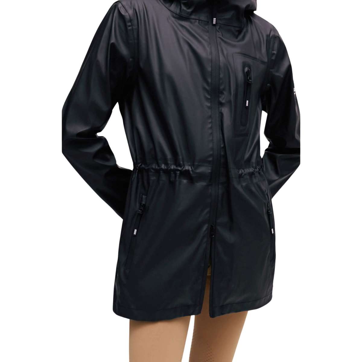 【PHOEBE ENGLISH】背面プリーツ Hooded Coat black PHOEBE ENGLISH】背面プリーツ Hooded Coat black TRS 439 BOXY