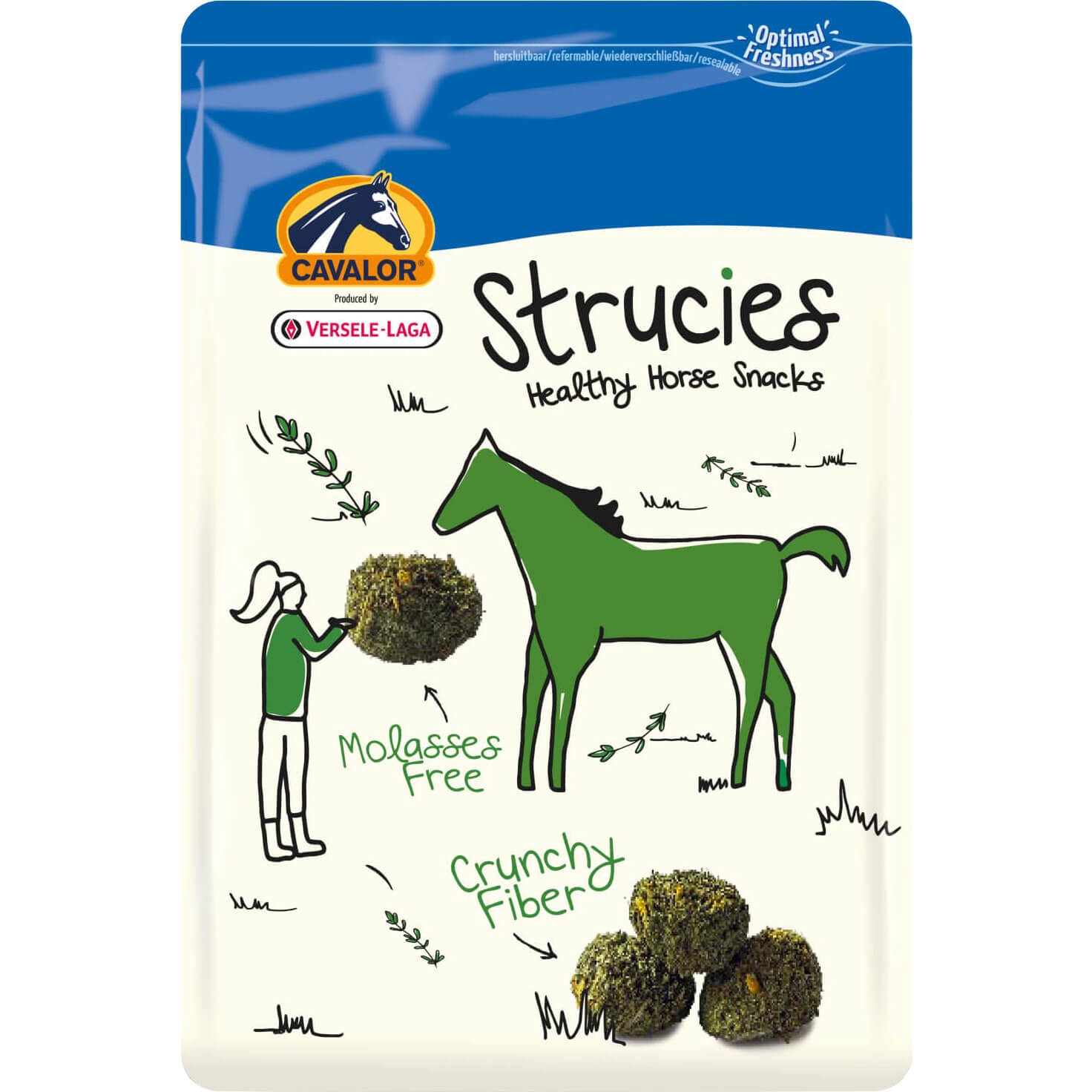 Cavalor Pferdeleckerlis Strucies, Melassefrei