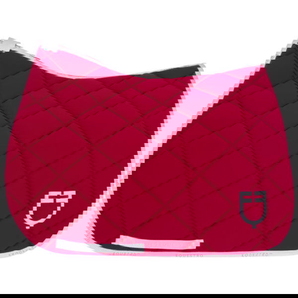 Equestro Saddle Pad Technical Fabric with Logo, Dressage Saddle Pad