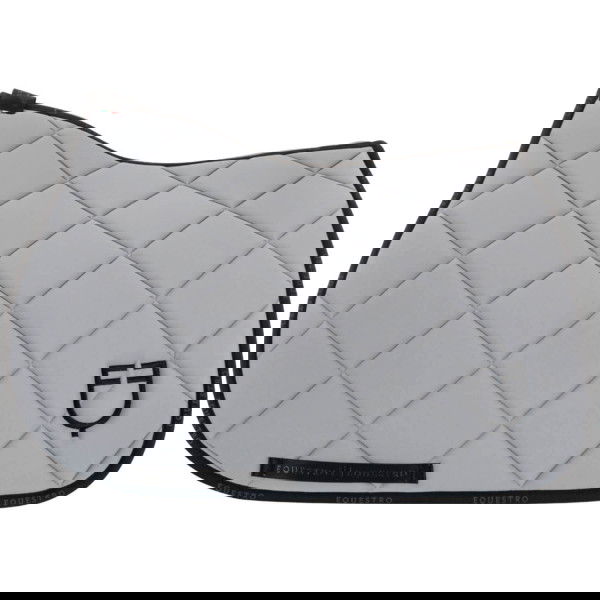 Equestro Saddle Pad Technical Fabric with Logo, Jumping Saddle Pad