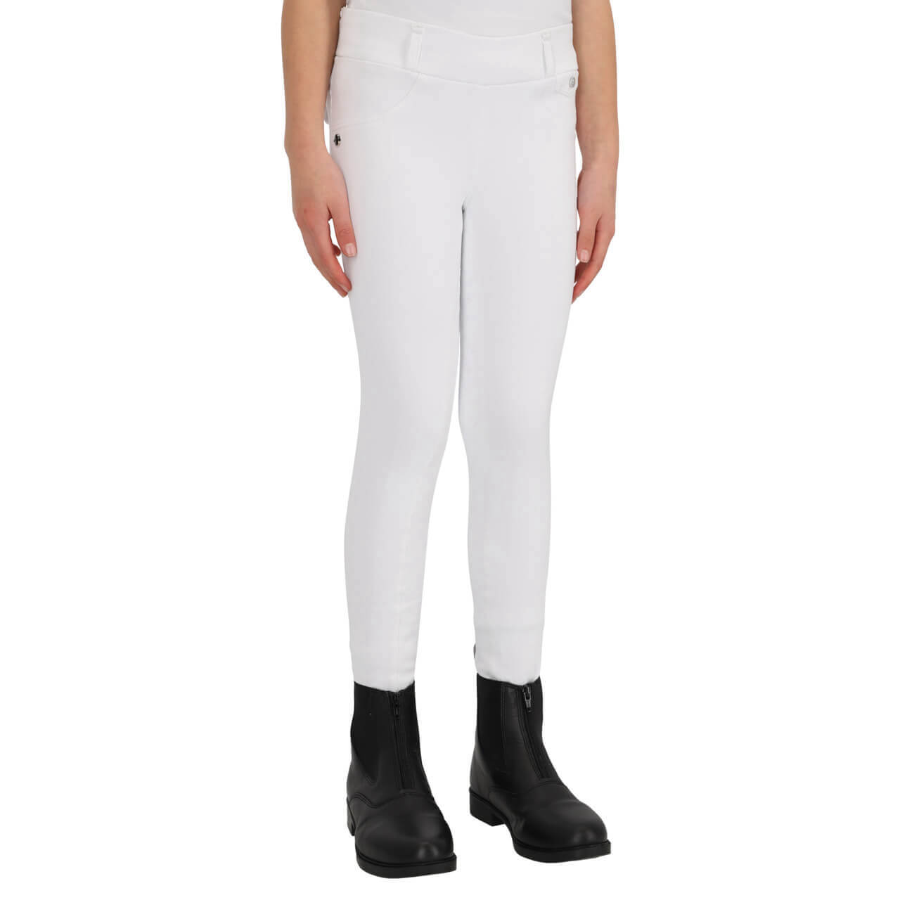 QHP Reitleggings Kinder Juliet Junior, Turnierreitleggings, Winter, Vollbesatz, Full-Grip