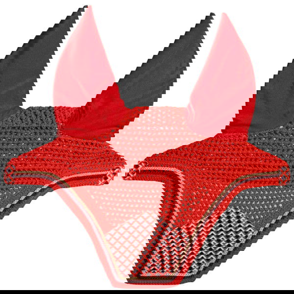 Kentucky Horsewear Fly Bonnet Wellington Velvet Printing, Fly Cap, Fly Ears