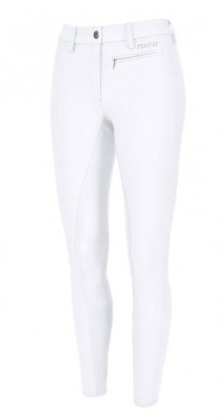 Pikeur Women's Breeches Lugana Stretch McCrown, Full Seat, Leather Trim