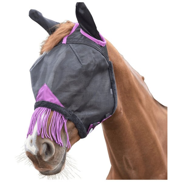 Weatherbeeta Fly Mask Comfitec Deluxe Durable Mesh Mask with Ears and Fringe