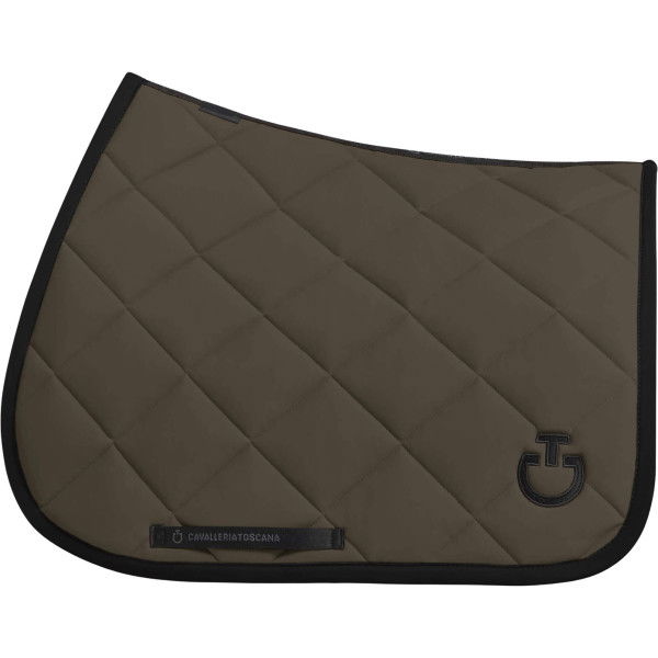 Cavalleria Toscana Saddle Pad Diamond Quilted Jersey FW24, Jumping Saddle Pad