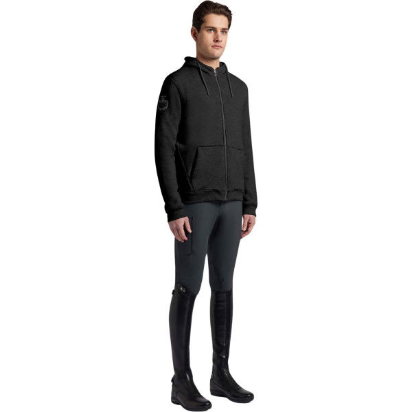 Cavalleria Toscana Men´s Jacket CT Cotton Hooded Zip HW24, Sweat Jacket