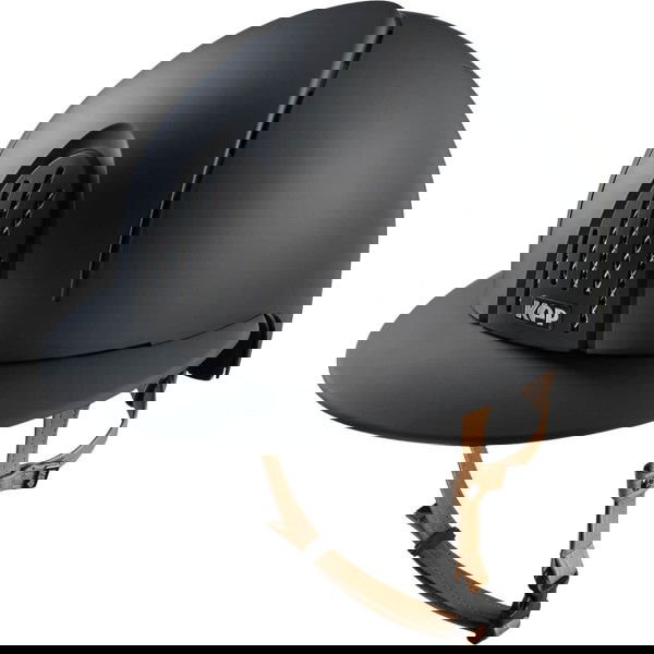 KEP Reithelm Smart NOVA Matt mit Polo-Schirm mit Beigen Kinnriemen