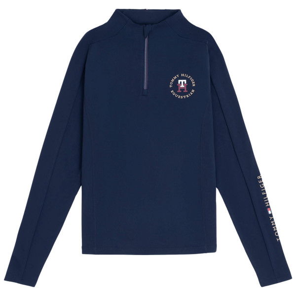 Tommy Hilfiger Equestrian Women´s Shirt Arizona 1/4 Zip FW24, Training Shirt, long-sleeved