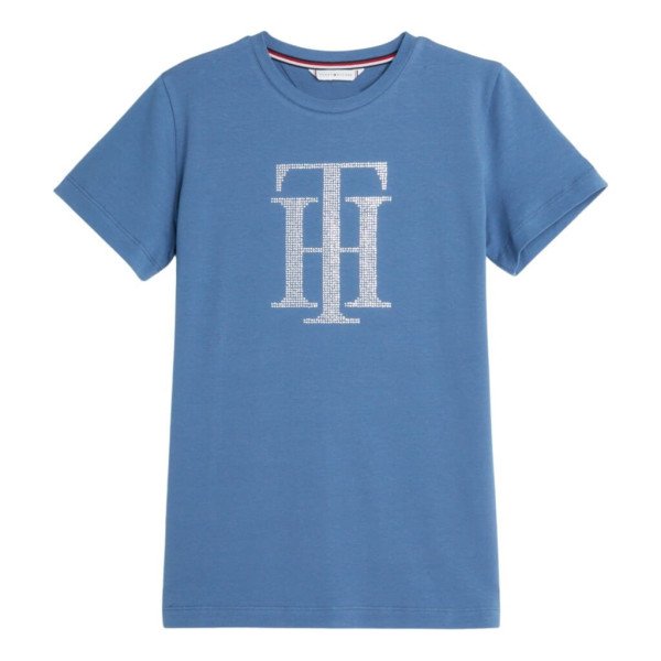 Tommy Hilfiger Equestrian Women's T-Shirt TH Strass, short sleeve
