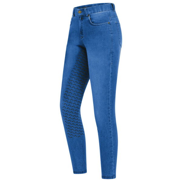 ELT Reithose Damen Luna, Jeansreithose, Vollbesatz, Full-Grip