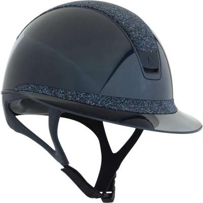 Samshield Reithelm Miss Shield 2.0 SG, Top+FB Ultra Fine Rocks Cosmic Nights, Trim+Blason Matt Blue