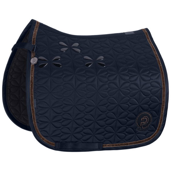 Eskadron Saddle Pad Mattgloss Bow Platinum FW24, Dressage Saddle Pad