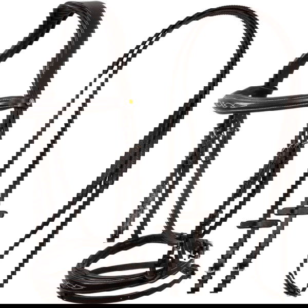 Equestro Bridle Stitches, English Combined, with Reins