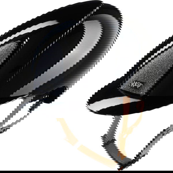 KEP Reithelm Smart NOVA Metal Polish Silver Star mit Beigen Kinnriemen