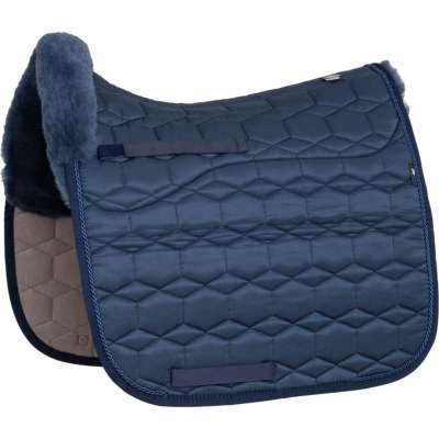 Mattes Saddle Pad Lambskin with Fur Edge, Dressage