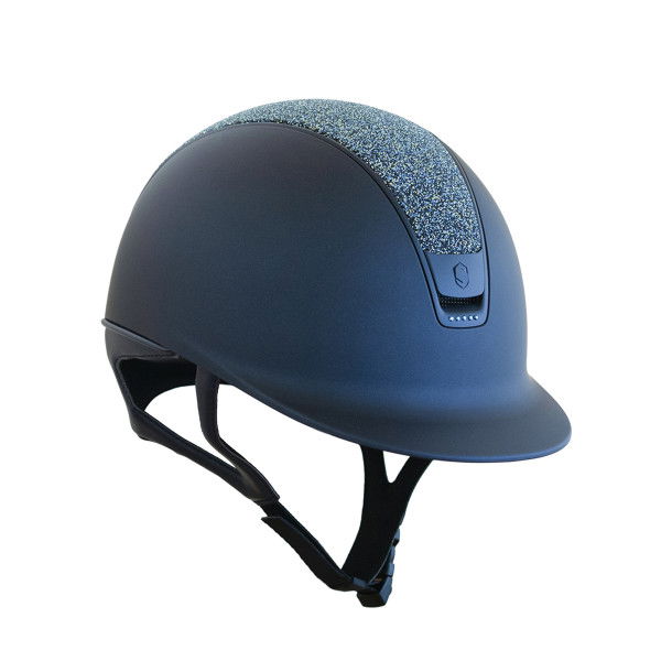 Samshield Riding Helmet CL 2.0 SM,Top Crytl Fab Ocean Depth,Trim+Blazon Matt Blue,5 Sw metal blue