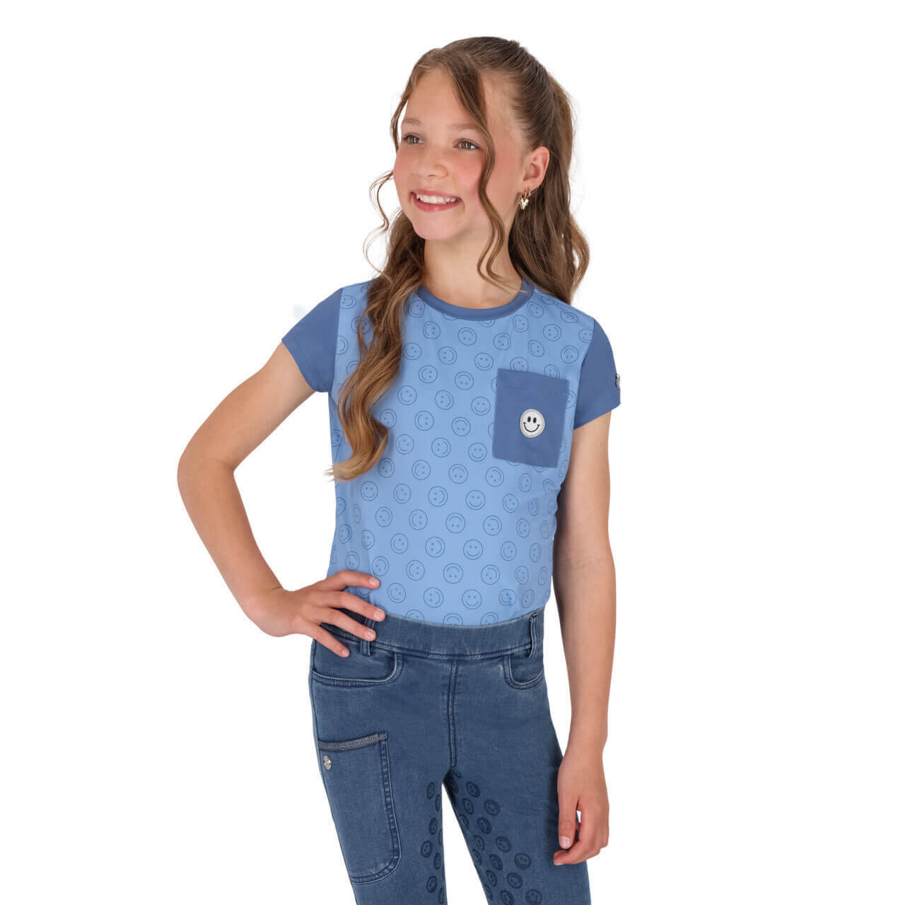 QHP Shirt Kinder Rosalynn Junior FS26, Trainingsshirt, kurzarm