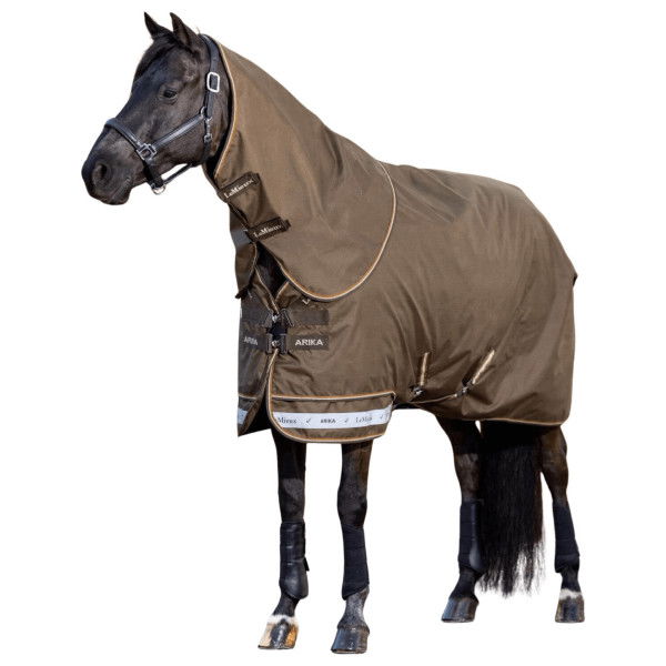 LeMieux Outdoor Rug Arika 600D Ripstop Turnout Rug, 0 g, Rain Rug, Detachable Neck Cover