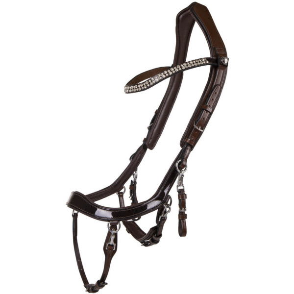 PresTeq Bridle FaySport Shine, Anatomical, with Patent Leather