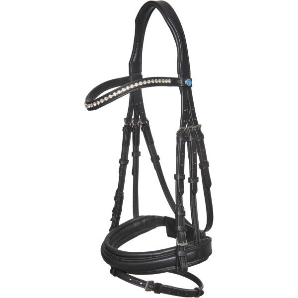 Kieffer Bridle Essentials Lara Crystals, English Combined, with Reins