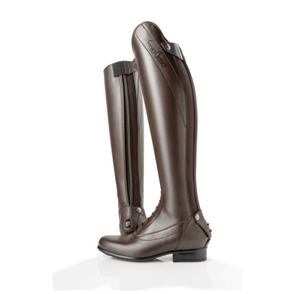 Sergio Grasso Riding Boots Revolution, Leather Riding Boots, Women, Men, Coffee Brown