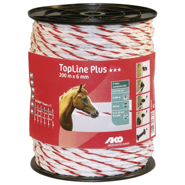 AKO Weidezaunseil TopLine Plus, 200 m , 6 mm