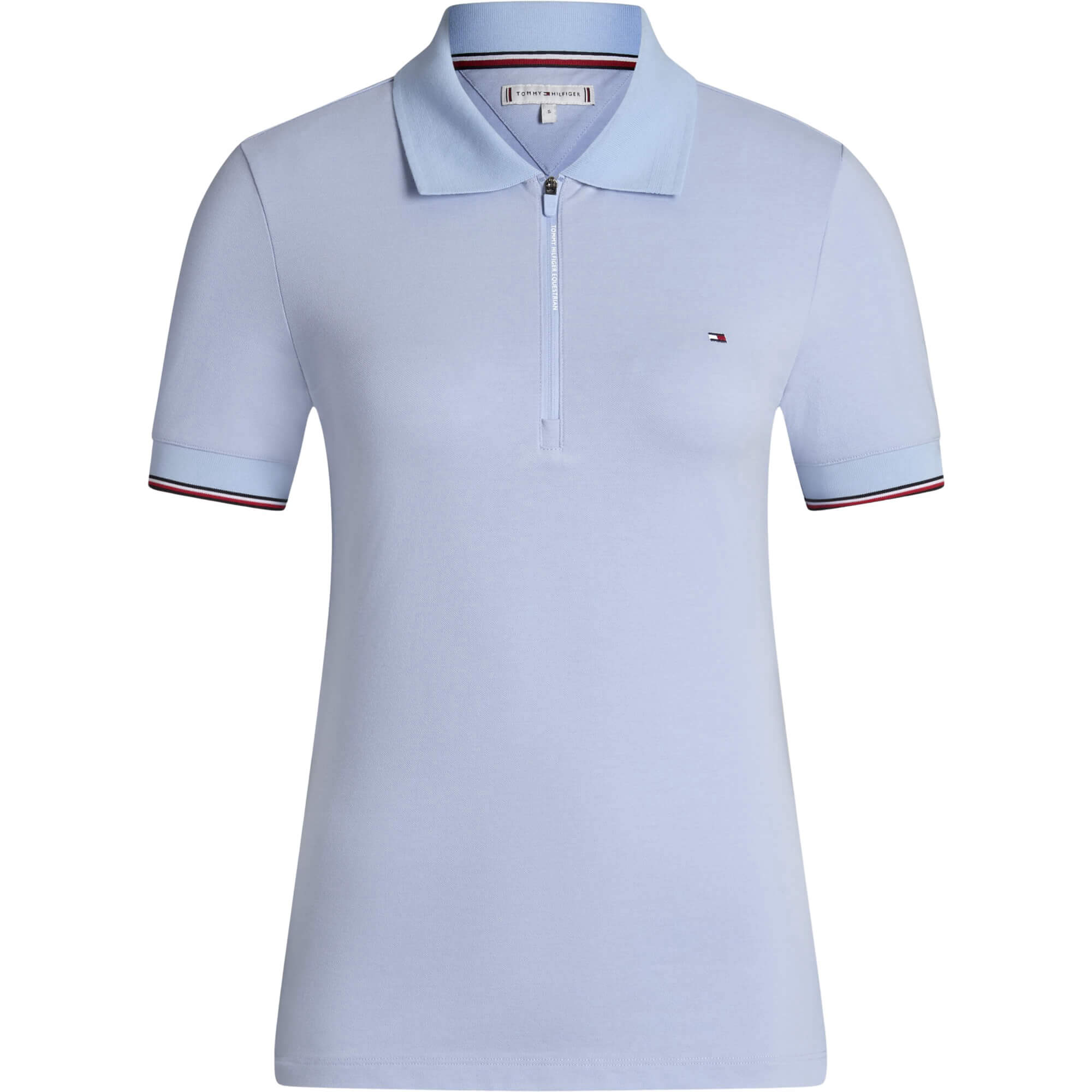 Tommy Hilfiger Equestrian Shirt Damen Anaheim Zip Polo FS26, Poloshirt, kurzarm