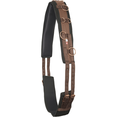 Sottopancia Imperial Riding Deluxe In Nylon Per Equitazione - Rosa/Bordeaux/Argento