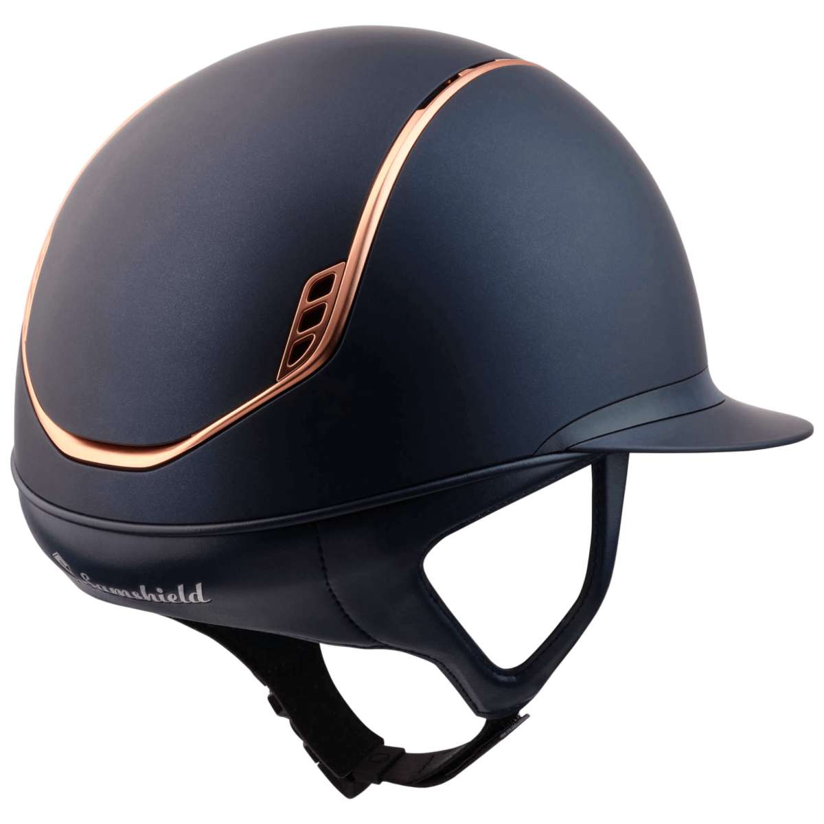 Imperial Riding Black Rose Gold Crystal Riding Helmet S/M 55-57 EUC ABUS Pikeur AirLuxe SUPREME Riding Helmet, Midnight Blue  main image 4