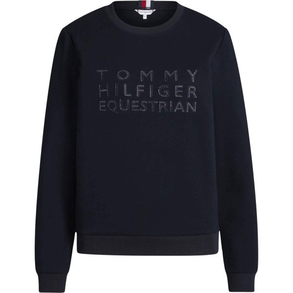 Tommy Hilfiger Equestrian Pullover Damen Belair Rhinestone FS26, Sweater