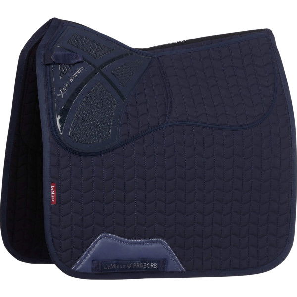 LeMieux Saddle Pad ProSorb Plain 2 Pocket Dressage Square, Dressage Saddle Pad, Correction Saddle Pad